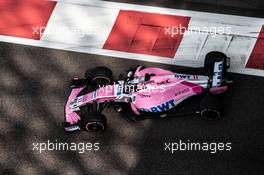 Sergio Perez (MEX) Racing Point Force India F1 VJM11. 27.11.2018. Formula 1 Testing, Yas Marina Circuit, Abu Dhabi, Wednesday.