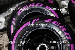 Pirelli tyres. 27.11.2018. Formula 1 Testing, Yas Marina Circuit, Abu Dhabi, Wednesday.