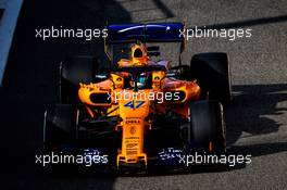 Lando Norris (GBR) McLaren MCL33 Test Driver. 27.11.2018. Formula 1 Testing, Yas Marina Circuit, Abu Dhabi, Wednesday.
