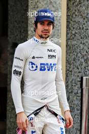 Lance Stroll (CDN) Racing Point Force India F1 Team. 27.11.2018. Formula 1 Testing, Yas Marina Circuit, Abu Dhabi, Wednesday.