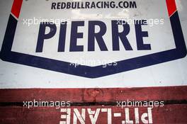 Pit-lane - Pierre Gasly (FRA) Red Bull Racing. 28.11.2018. Formula 1 Testing, Yas Marina Circuit, Abu Dhabi, Wednesday.