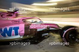 Lance Stroll (CDN) Racing Point Force India F1 VJM11. 28.11.2018. Formula 1 Testing, Yas Marina Circuit, Abu Dhabi, Wednesday.