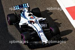 Robert Kubica (POL) Williams FW41. 28.11.2018. Formula 1 Testing, Yas Marina Circuit, Abu Dhabi, Wednesday.