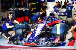 Daniil Kvyat (RUS) Scuderia Toro Rosso STR13. 28.11.2018. Formula 1 Testing, Yas Marina Circuit, Abu Dhabi, Wednesday.