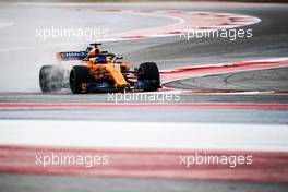 Fernando Alonso (ESP) McLaren MCL33. 19.10.2018. Formula 1 World Championship, Rd 18, United States Grand Prix, Austin, Texas, USA, Practice Day.