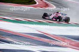 Esteban Ocon (FRA) Racing Point Force India F1 VJM11. 19.10.2018. Formula 1 World Championship, Rd 18, United States Grand Prix, Austin, Texas, USA, Practice Day.