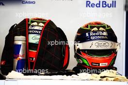 The helmets of Brendon Hartley (NZL) Scuderia Toro Rosso. 19.10.2018. Formula 1 World Championship, Rd 18, United States Grand Prix, Austin, Texas, USA, Practice Day.