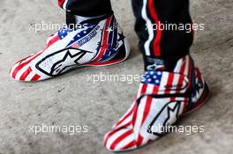 Alpinestars racing boots of Romain Grosjean (FRA) Haas F1 Team. 19.10.2018. Formula 1 World Championship, Rd 18, United States Grand Prix, Austin, Texas, USA, Practice Day.