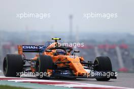 Lando Norris (GBR) McLaren Honda  19.10.2018. Formula 1 World Championship, Rd 18, United States Grand Prix, Austin, Texas, USA, Practice Day.