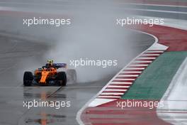 Stoffel Vandoorne (BEL) McLaren F1  19.10.2018. Formula 1 World Championship, Rd 18, United States Grand Prix, Austin, Texas, USA, Practice Day.