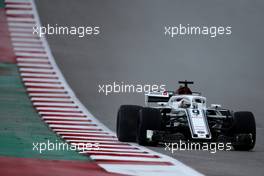 Marcus Ericsson (SWE) Sauber F1 Team  19.10.2018. Formula 1 World Championship, Rd 18, United States Grand Prix, Austin, Texas, USA, Practice Day.