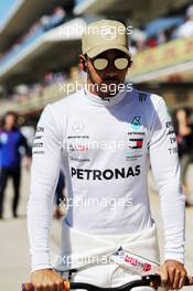 Lewis Hamilton (GBR) Mercedes AMG F1 on the grid. 21.10.2018. Formula 1 World Championship, Rd 18, United States Grand Prix, Austin, Texas, USA, Race Day.