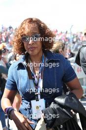 Gayle King, TV presenter. 21.10.2018. Formula 1 World Championship, Rd 18, United States Grand Prix, Austin, Texas, USA, Race Day.