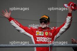 1st place Kimi Raikkonen (FIN) Ferrari SF71H. 21.10.2018. Formula 1 World Championship, Rd 18, United States Grand Prix, Austin, Texas, USA, Race Day.