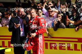 Race winner Kimi Raikkonen (FIN) Ferrari with Martin Brundle (GBR) Sky Sports Commentator in parc ferme. 21.10.2018. Formula 1 World Championship, Rd 18, United States Grand Prix, Austin, Texas, USA, Race Day.