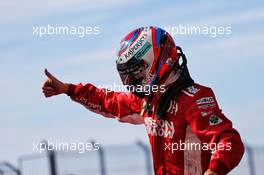 Race winner Kimi Raikkonen (FIN) Ferrari celebrates in parc ferme. 21.10.2018. Formula 1 World Championship, Rd 18, United States Grand Prix, Austin, Texas, USA, Race Day.