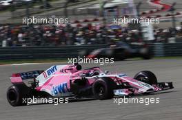 Sergio Perez (MEX) Sahara Force India F1 VJM11. 21.10.2018. Formula 1 World Championship, Rd 18, United States Grand Prix, Austin, Texas, USA, Race Day.