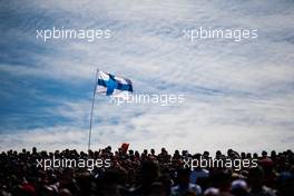 Finnish flag with fans in the grandstand. 21.10.2018. Formula 1 World Championship, Rd 18, United States Grand Prix, Austin, Texas, USA, Race Day.