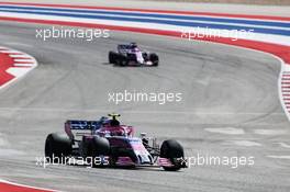 Esteban Ocon (FRA) Racing Point Force India F1 VJM11. 21.10.2018. Formula 1 World Championship, Rd 18, United States Grand Prix, Austin, Texas, USA, Race Day.