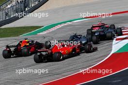 Sebastian Vettel (GER) Ferrari SF71H at the start of the race. 21.10.2018. Formula 1 World Championship, Rd 18, United States Grand Prix, Austin, Texas, USA, Race Day.