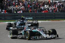 Lewis Hamilton (GBR) Mercedes AMG F1 W09.  21.10.2018. Formula 1 World Championship, Rd 18, United States Grand Prix, Austin, Texas, USA, Race Day.