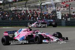 Esteban Ocon (FRA) Force India F1 VJM11. 21.10.2018. Formula 1 World Championship, Rd 18, United States Grand Prix, Austin, Texas, USA, Race Day.