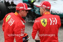 Kimi Raikkonen (FIN) Ferrari SF71H and Sebastian Vettel (GER) Ferrari SF71H, 20.10.2018. Formula 1 World Championship, Rd 18, United States Grand Prix, Austin, Texas, USA, Qualifying Day.