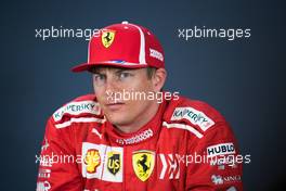 Kimi Raikkonen (FIN) Ferrari in the post qualifying FIA Press Conference. 20.10.2018. Formula 1 World Championship, Rd 18, United States Grand Prix, Austin, Texas, USA, Qualifying Day.