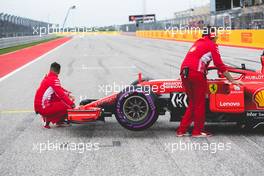 Ferrari SF71H of Kimi Raikkonen (FIN) Ferrari. 20.10.2018. Formula 1 World Championship, Rd 18, United States Grand Prix, Austin, Texas, USA, Qualifying Day.