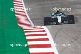 Valtteri Bottas (FIN) Mercedes AMG F1 W09. 20.10.2018. Formula 1 World Championship, Rd 18, United States Grand Prix, Austin, Texas, USA, Qualifying Day.