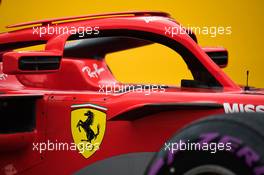 Ferrari SF71H Halo cockpit cover. 20.10.2018. Formula 1 World Championship, Rd 18, United States Grand Prix, Austin, Texas, USA, Qualifying Day.