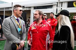 Mike 'The Miz' Mizanin (USA) WWE Wrestler (Left) with Gino Rosato (CDN) Ferrari. 20.10.2018. Formula 1 World Championship, Rd 18, United States Grand Prix, Austin, Texas, USA, Qualifying Day.