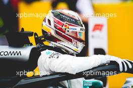 Lewis Hamilton (GBR) Mercedes AMG F1 W09 in qualifying parc ferme. 20.10.2018. Formula 1 World Championship, Rd 18, United States Grand Prix, Austin, Texas, USA, Qualifying Day.