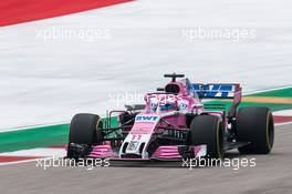 Sergio Perez (MEX) Racing Point Force India F1 VJM11. 20.10.2018. Formula 1 World Championship, Rd 18, United States Grand Prix, Austin, Texas, USA, Qualifying Day.