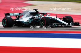 Lewis Hamilton (GBR) Mercedes AMG F1 W09. 20.10.2018. Formula 1 World Championship, Rd 18, United States Grand Prix, Austin, Texas, USA, Qualifying Day.