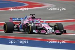 Sergio Perez (MEX) Sahara Force India F1   20.10.2018. Formula 1 World Championship, Rd 18, United States Grand Prix, Austin, Texas, USA, Qualifying Day.