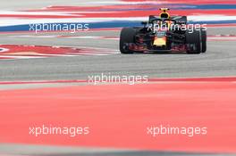 Max Verstappen (NLD) Red Bull Racing RB14. 20.10.2018. Formula 1 World Championship, Rd 18, United States Grand Prix, Austin, Texas, USA, Qualifying Day.