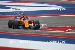 Stoffel Vandoorne (BEL) McLaren F1  20.10.2018. Formula 1 World Championship, Rd 18, United States Grand Prix, Austin, Texas, USA, Qualifying Day.