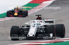 Marcus Ericsson (SWE) Sauber C37. 20.10.2018. Formula 1 World Championship, Rd 18, United States Grand Prix, Austin, Texas, USA, Qualifying Day.