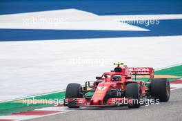 Kimi Raikkonen (FIN) Ferrari SF71H. 20.10.2018. Formula 1 World Championship, Rd 18, United States Grand Prix, Austin, Texas, USA, Qualifying Day.