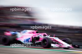 Sergio Perez (MEX) Racing Point Force India F1 VJM11. 20.10.2018. Formula 1 World Championship, Rd 18, United States Grand Prix, Austin, Texas, USA, Qualifying Day.