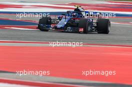 Pierre Gasly (FRA) Scuderia Toro Rosso STR13. 20.10.2018. Formula 1 World Championship, Rd 18, United States Grand Prix, Austin, Texas, USA, Qualifying Day.