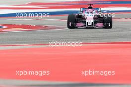 Sergio Perez (MEX) Racing Point Force India F1 VJM11. 20.10.2018. Formula 1 World Championship, Rd 18, United States Grand Prix, Austin, Texas, USA, Qualifying Day.