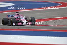 Sergio Perez (MEX) Sahara Force India F1   20.10.2018. Formula 1 World Championship, Rd 18, United States Grand Prix, Austin, Texas, USA, Qualifying Day.