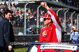 Kimi Raikkonen (FIN) Ferrari on the drivers parade. 21.10.2018. Formula 1 World Championship, Rd 18, United States Grand Prix, Austin, Texas, USA, Race Day.