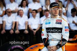 Stoffel Vandoorne (BEL) McLaren MCL33 at a team photograph. 21.10.2018. Formula 1 World Championship, Rd 18, United States Grand Prix, Austin, Texas, USA, Race Day.