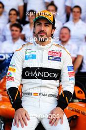 Fernando Alonso (ESP) McLaren at a team photograph. 21.10.2018. Formula 1 World Championship, Rd 18, United States Grand Prix, Austin, Texas, USA, Race Day.