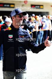 Daniel Ricciardo (AUS) Red Bull Racing on the drivers parade. 21.10.2018. Formula 1 World Championship, Rd 18, United States Grand Prix, Austin, Texas, USA, Race Day.