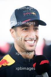Daniel Ricciardo (AUS) Red Bull Racing with the media. 18.10.2018. Formula 1 World Championship, Rd 18, United States Grand Prix, Austin, Texas, USA, Preparation Day.