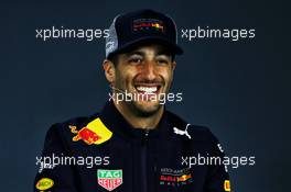 Daniel Ricciardo (AUS) Red Bull Racing in the FIA Press Conference. 18.10.2018. Formula 1 World Championship, Rd 18, United States Grand Prix, Austin, Texas, USA, Preparation Day.